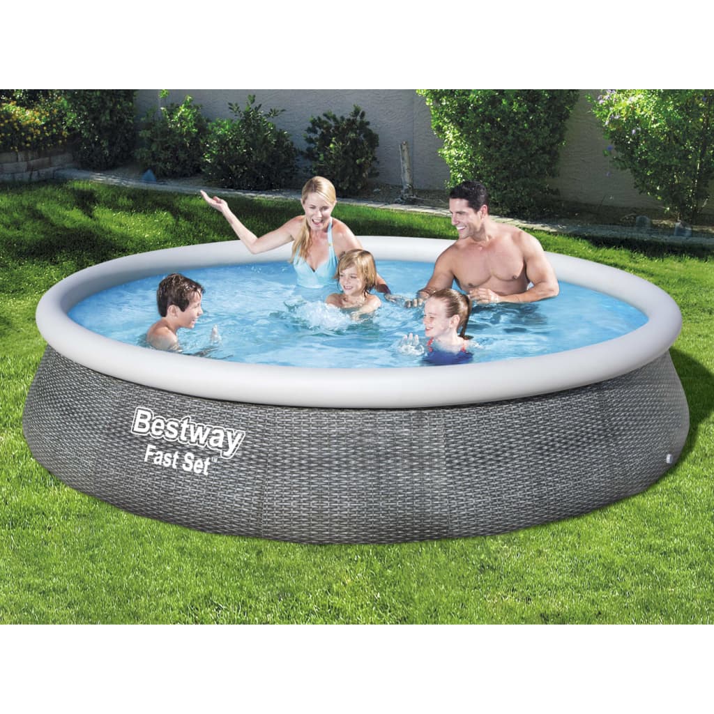 Billede af Bestway oppusteligt poolsæt med pumpe Fast Set 396x84 cm