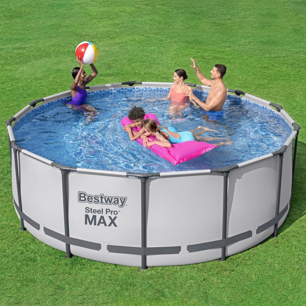 Billede af Bestway Steel Pro MAX swimmingpoolsæt 396x122 cm rundt