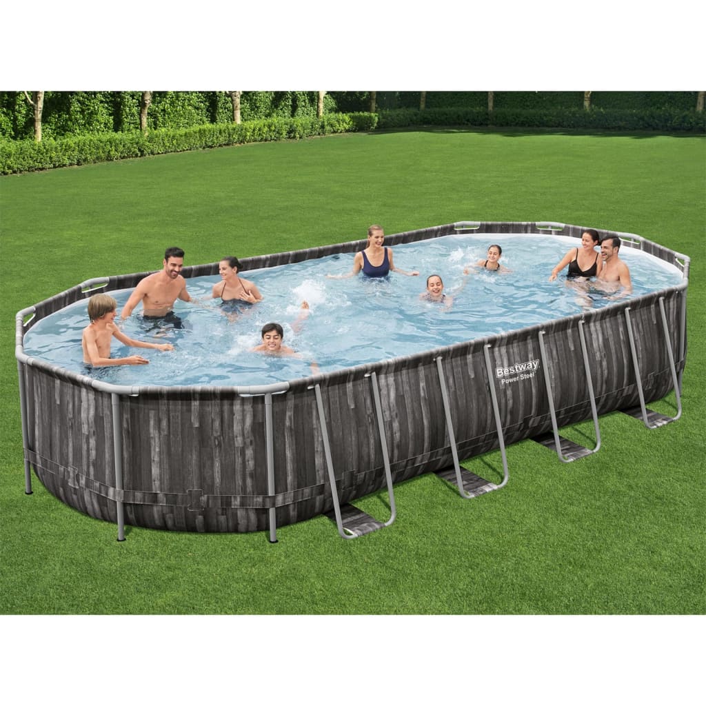 Billede af Bestway swimmingpool 7,32x3,66x1,22 m oval