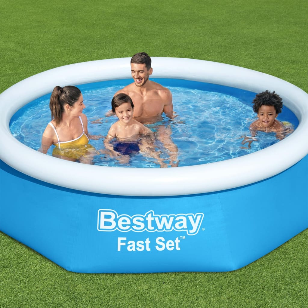 Se Bestway oppustelig swimmingpool Fast Set 244x66 cm rund 57265 hos BoligGigant