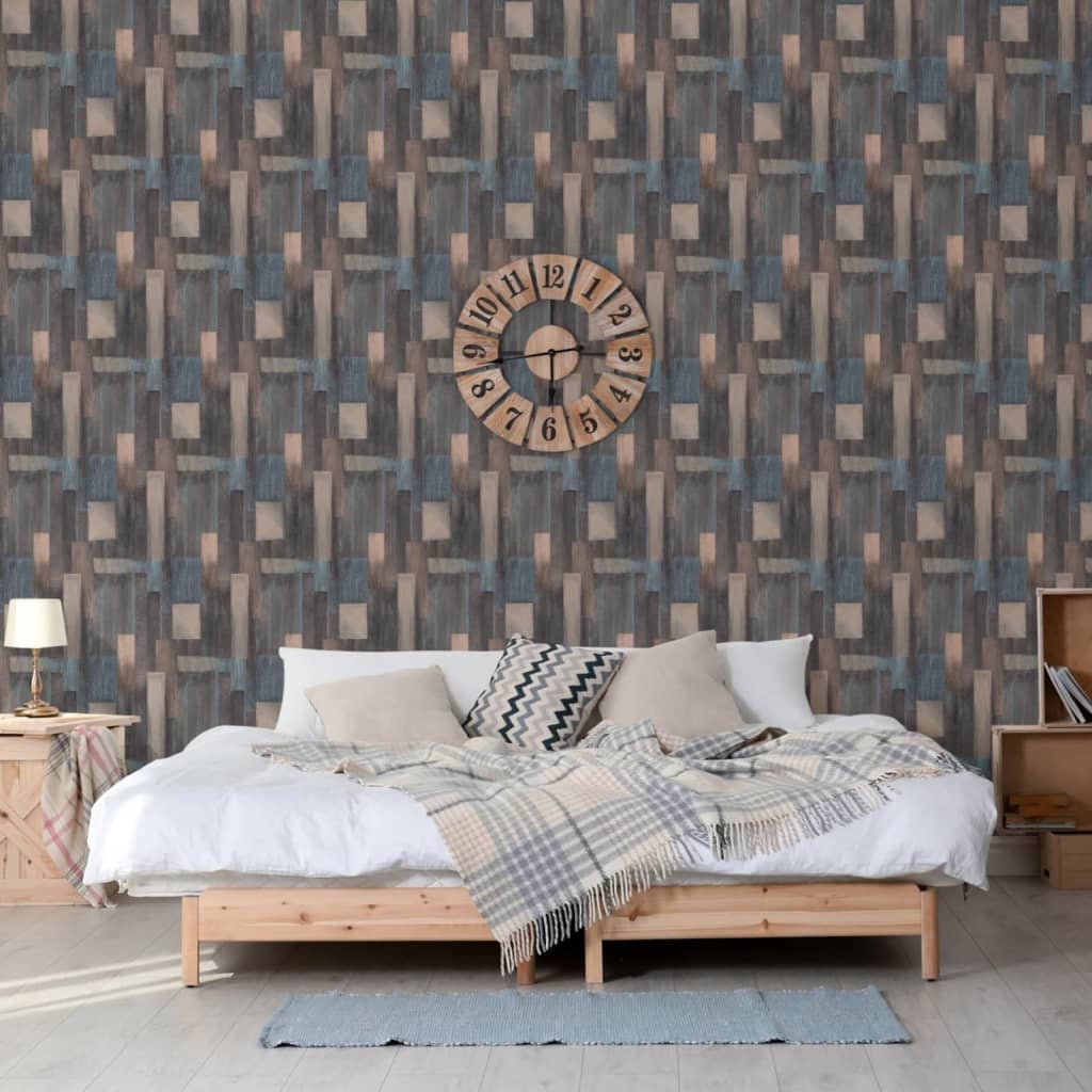 Billede af DUTCH WALLCOVERINGS tapet Wood grå