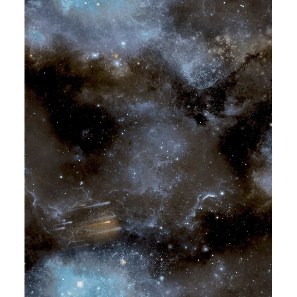 Billede af Noordwand tapet Good Vibes Galaxy with Start blå og sort