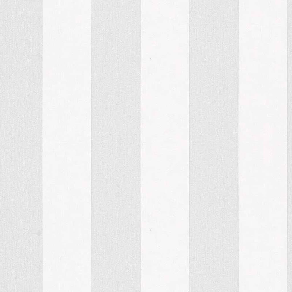 Billede af Noordwand tapet Topchic Stripes lysegrå og hvid