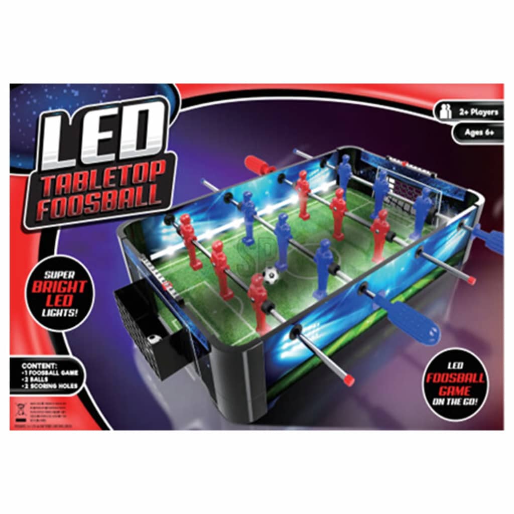 Billede af Tender Toys bordfodboldbord med LED-lys 48,5x30x8,5 cm