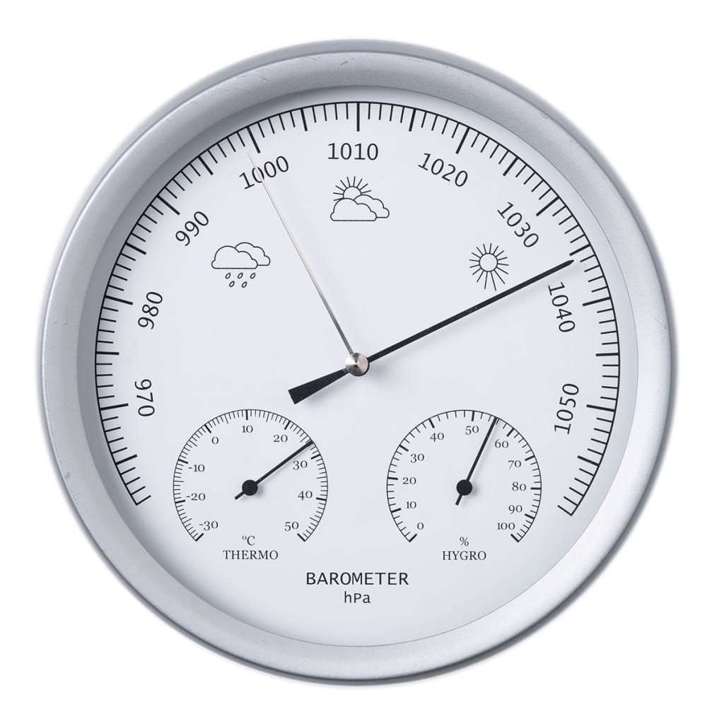 Se Nature 3-i-1 barometer med termo- og hygrometer 20 cm 6080081 hos BoligGigant