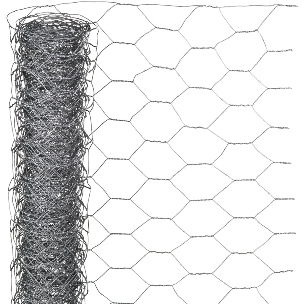 Se Nature sekskantet trådnet 0,5x2,5 m 25 mm galvaniseret stål hos BoligGigant