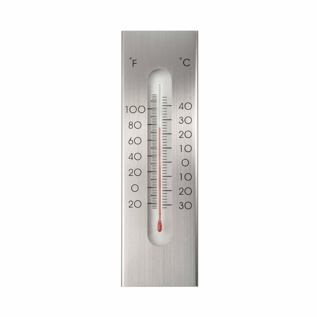 Billede af Nature udendørs vægtermometer aluminium 7 x 1 x 23 cm
