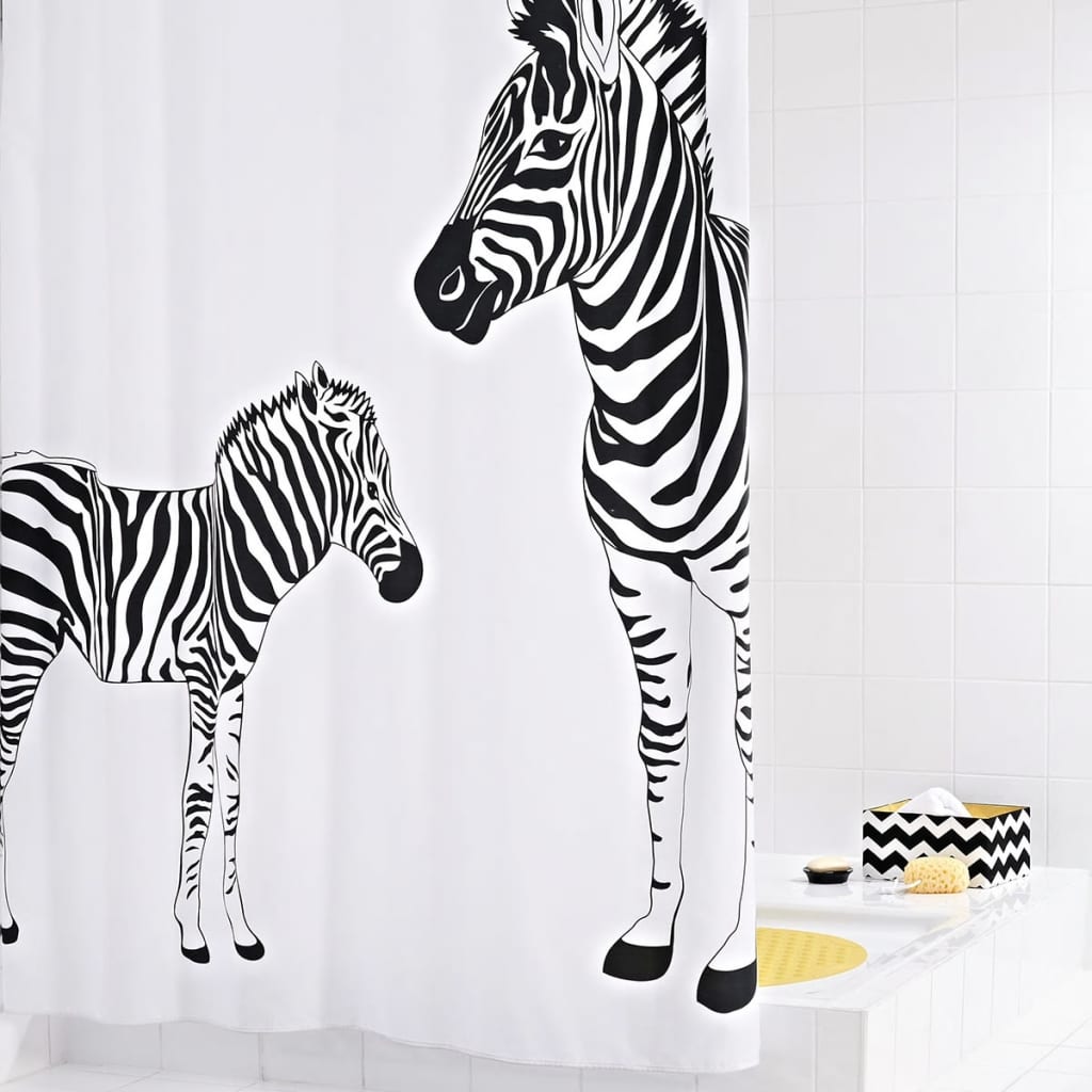 Billede af RIDDER badeforhæng Zebra 180 x 200 cm hos BoligGigant