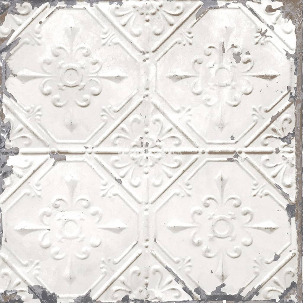 Billede af DUTCH WALLCOVERINGS tapet Tin Ceiling hvid