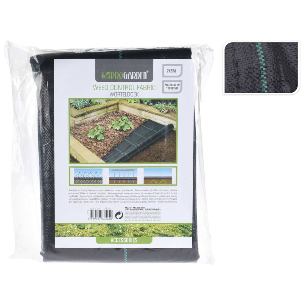 ProGarden ukrudtsdug 2×5 m sort