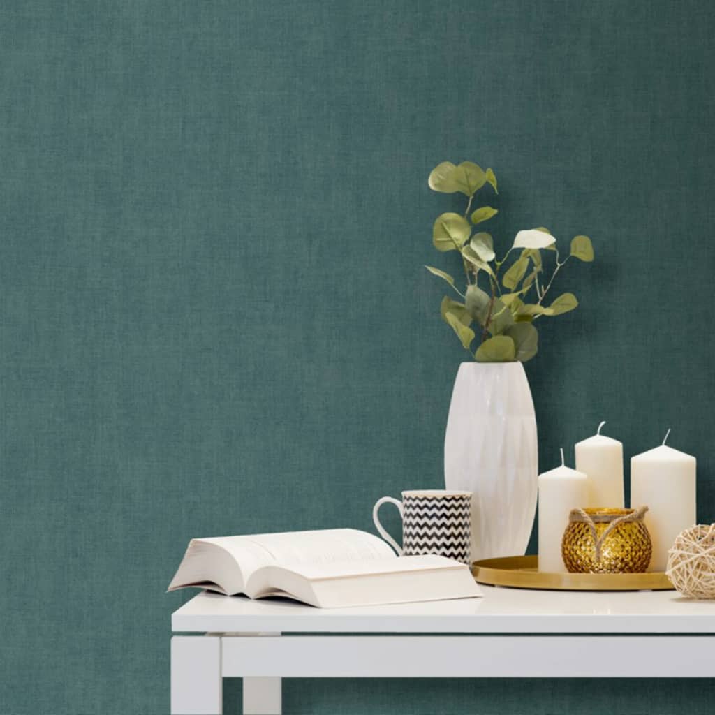 Billede af DUTCH WALLCOVERINGS tapet Plain grøn