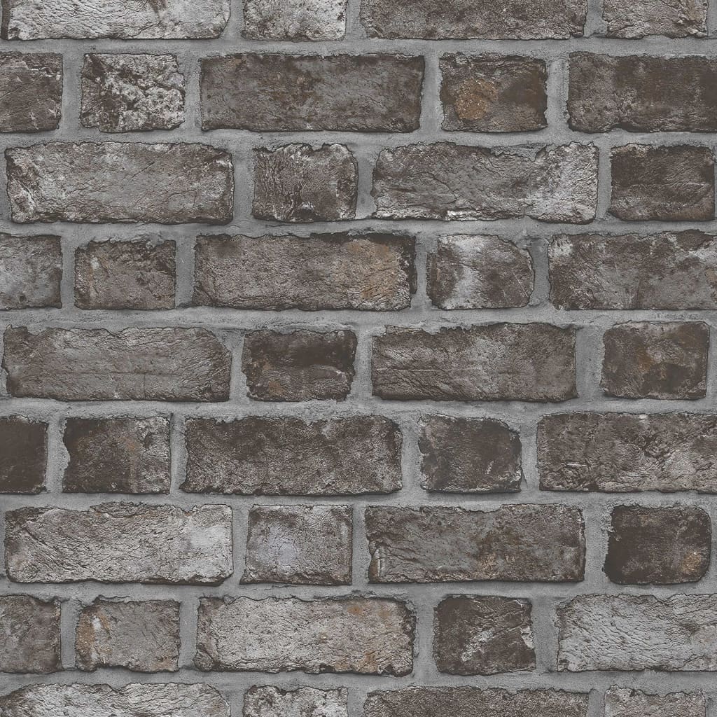 Billede af Noordwand tapet Homestyle Brick Wall grå og råhvid