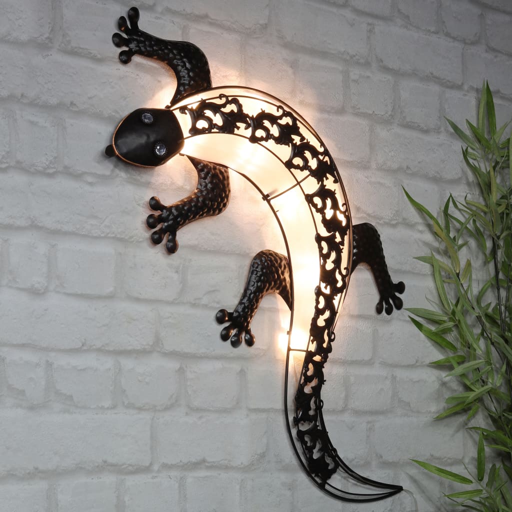 Billede af HI soldrevet LED-væglampe til haven gecko