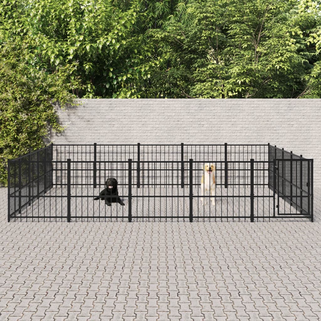 Billede af udendørs hundegård 18,82 m² stål hos BoligGigant