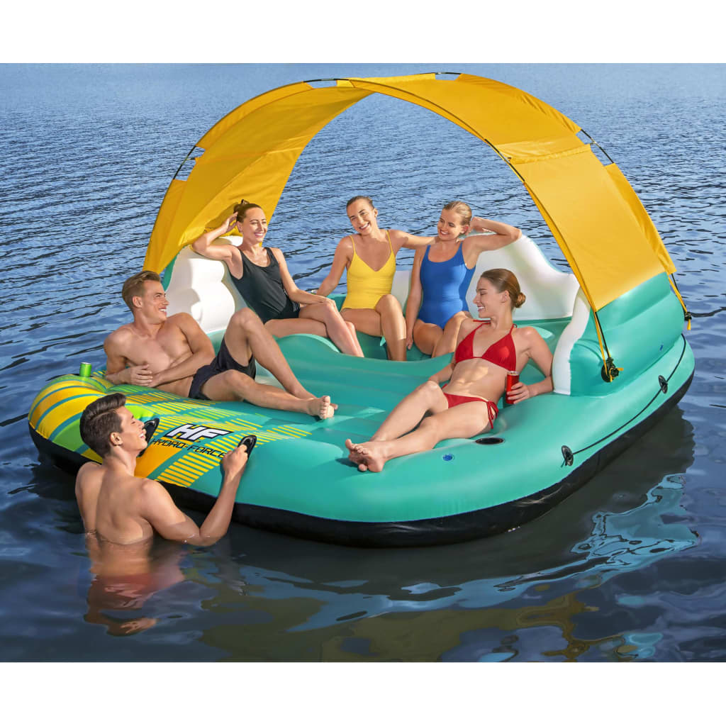 Billede af Bestway 5-personers oppustelig bademadras Sunny Lounge 291x265x83 cm