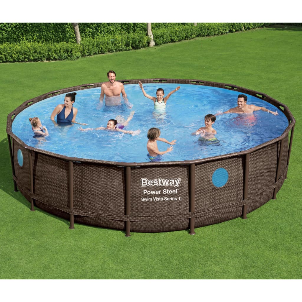 Se Bestway swimmingpoolsæt Power Steel 549x122 cm hos BoligGigant