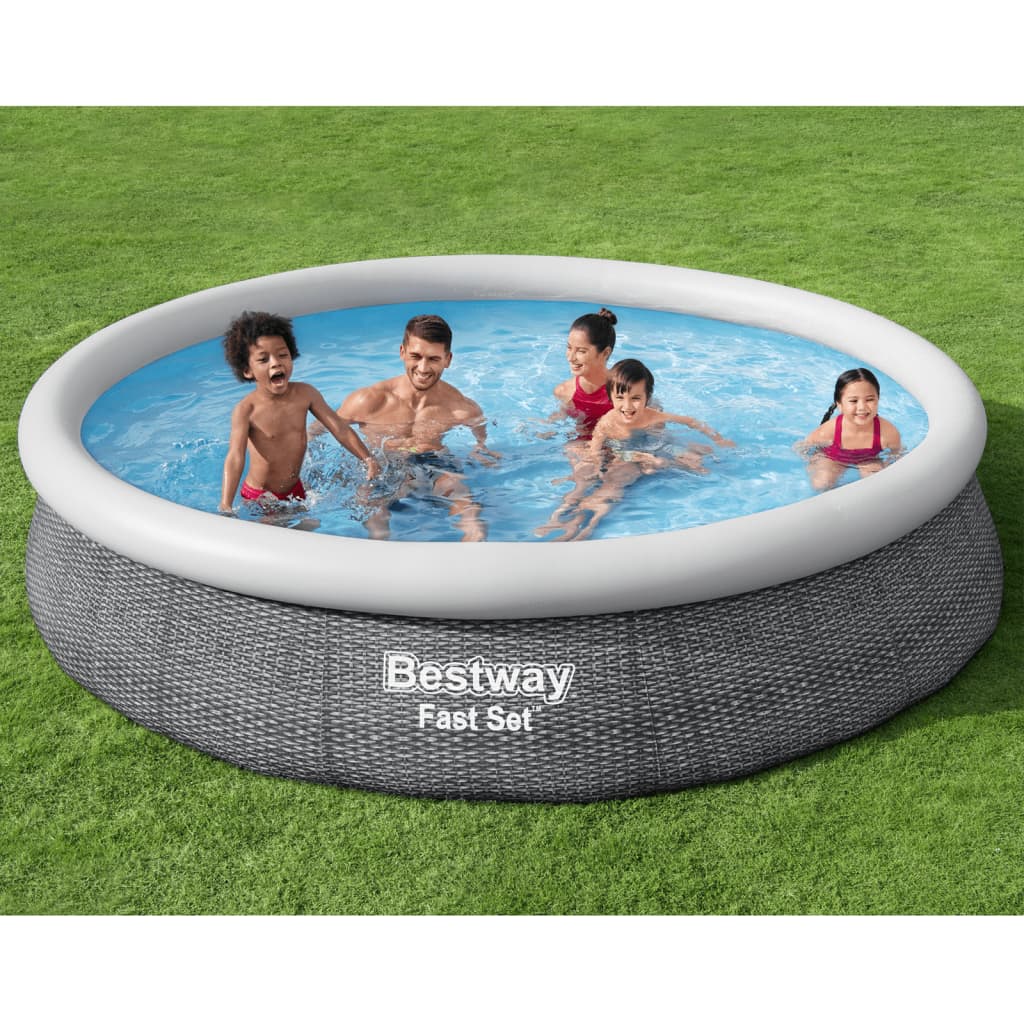 Se Bestway swimmingpoolsæt 366x76 cm rund hos BoligGigant