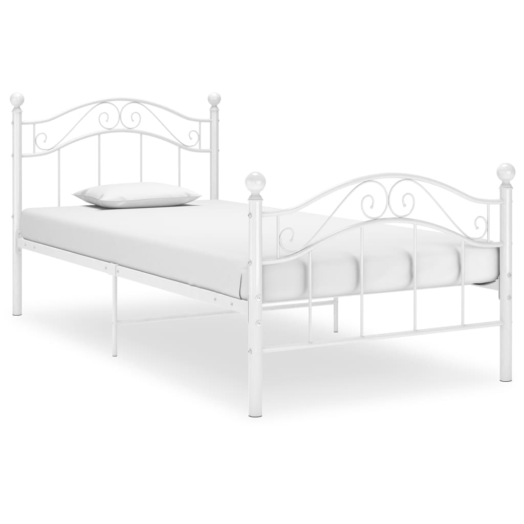 Billede af sengestel grå metal 90 x 200 cm hos BoligGigant