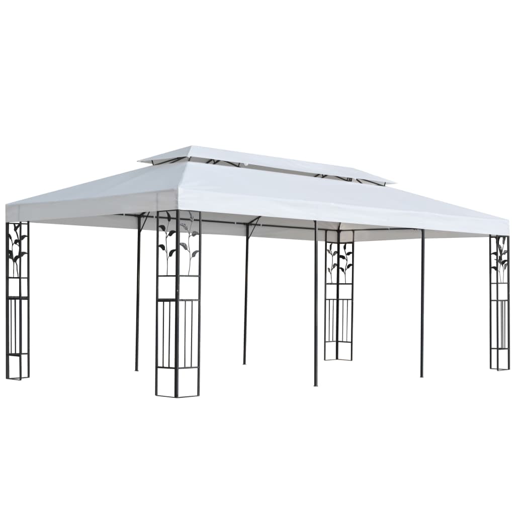 pavillon 3 x 6 m hvid