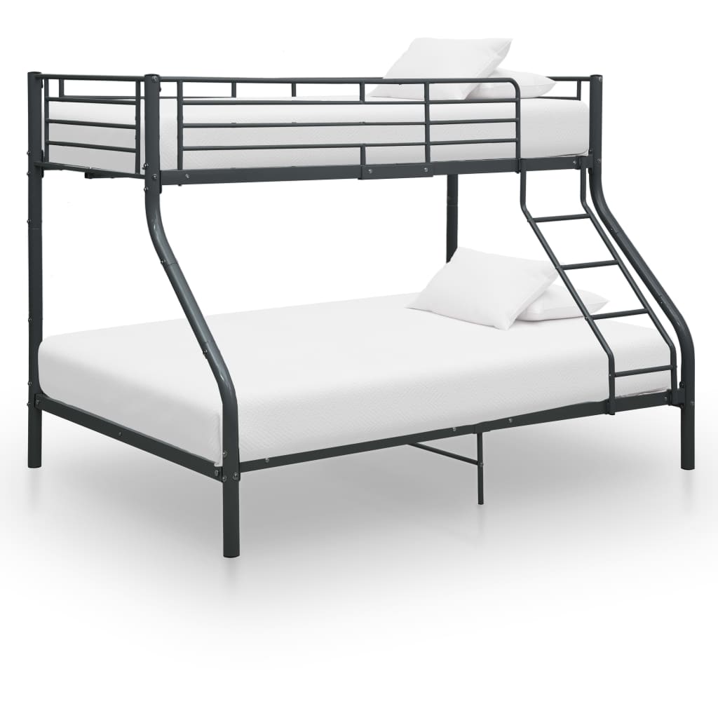 sengestel til køjeseng 140x200 cm/90x200 cm metal hvid