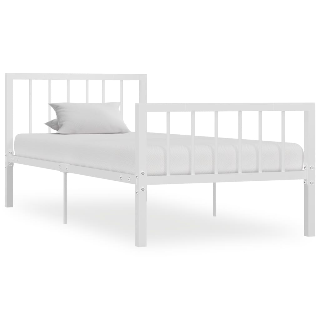 Billede af sengestel 90x200 cm metal hvid hos BoligGigant