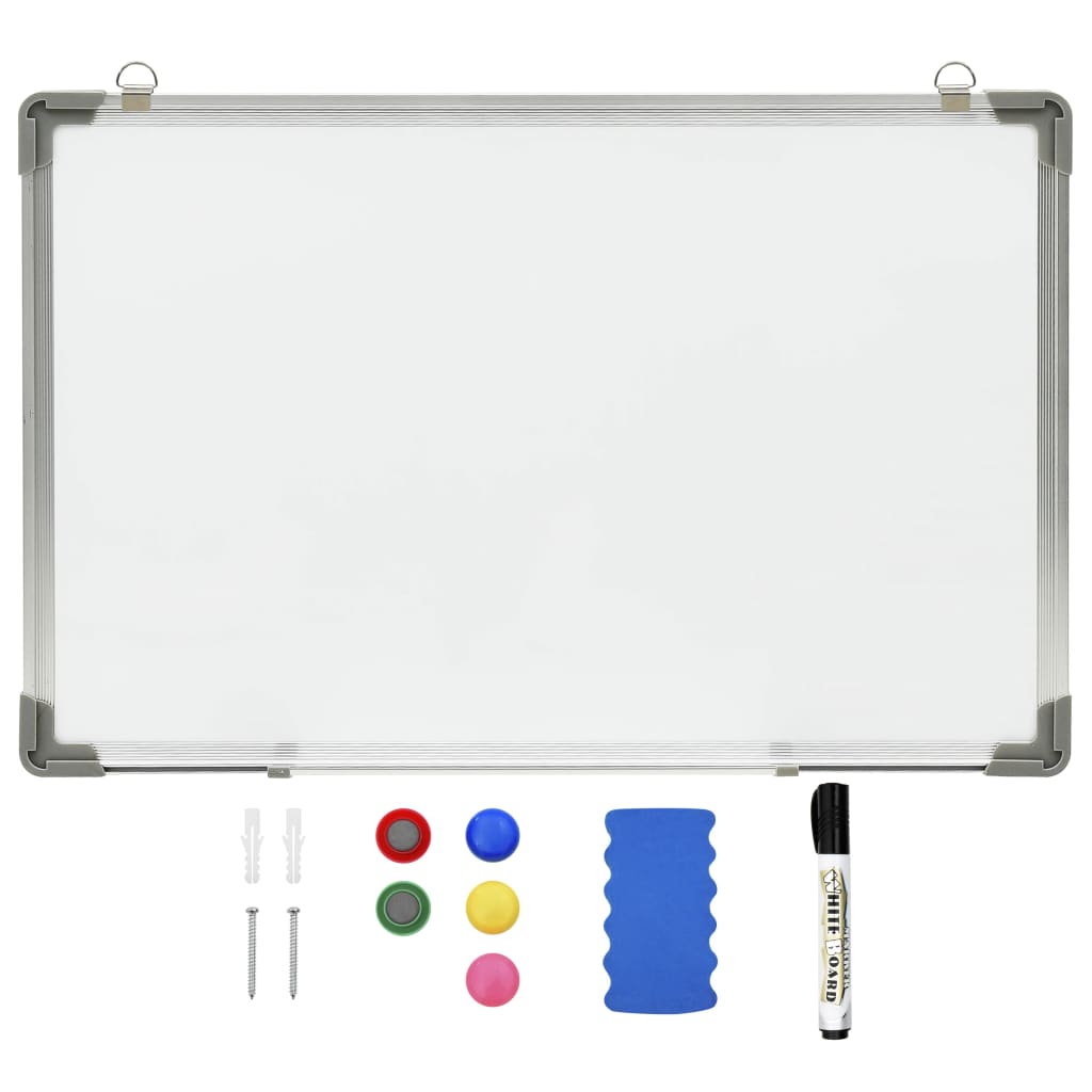 magnetisk whiteboard 110x60 cm stål hvid