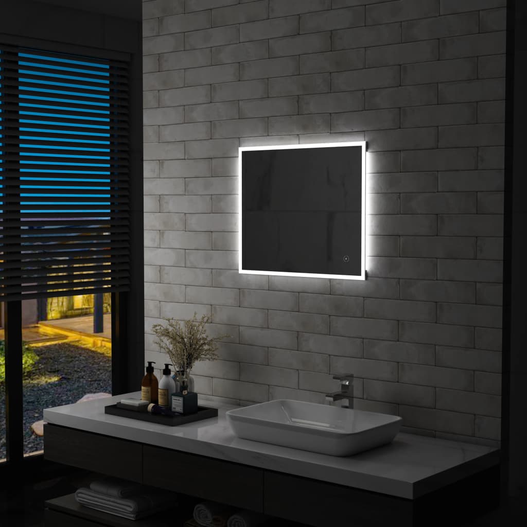 Billede af LED-spejl til badeværelset med berøringssensor 80x60 cm hos BoligGigant