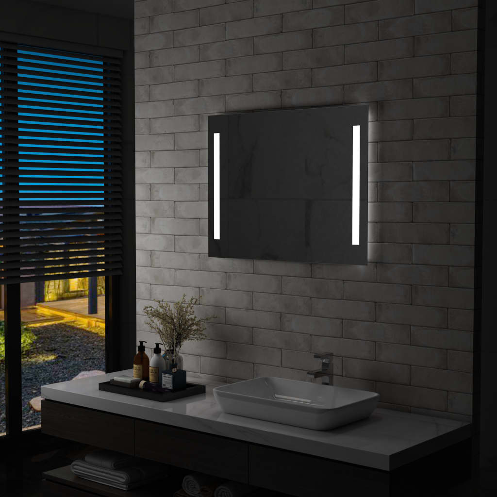 Billede af LED-vægspejl til badeværelset 60x50 cm hos BoligGigant
