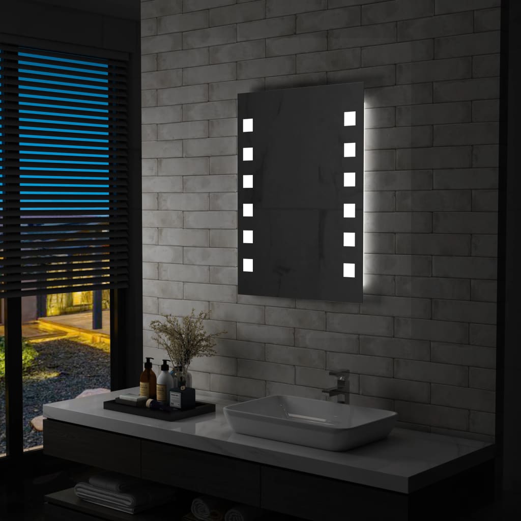 Billede af LED-vægspejl til badeværelset 60x100 cm hos BoligGigant