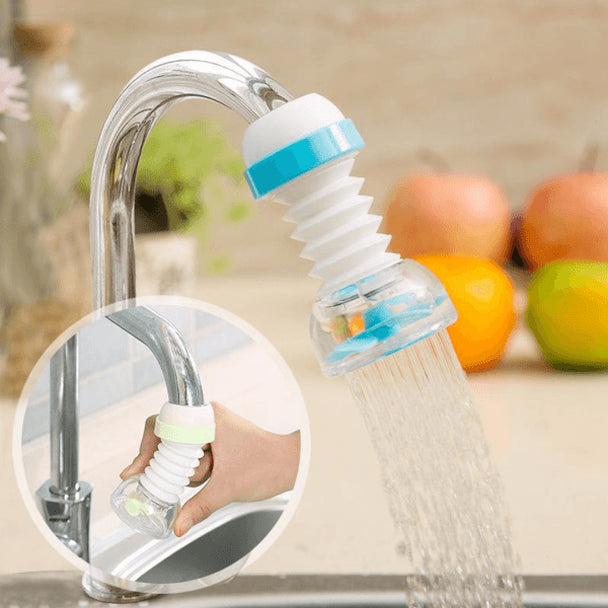 360 Rotating Adjustable Faucet Anti-splash Water-saving Valve Filter Tap Kitchen Device Head Swivel Spout