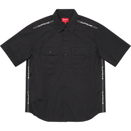 Supreme Logo Rib S/S Work Shirt - シャツ