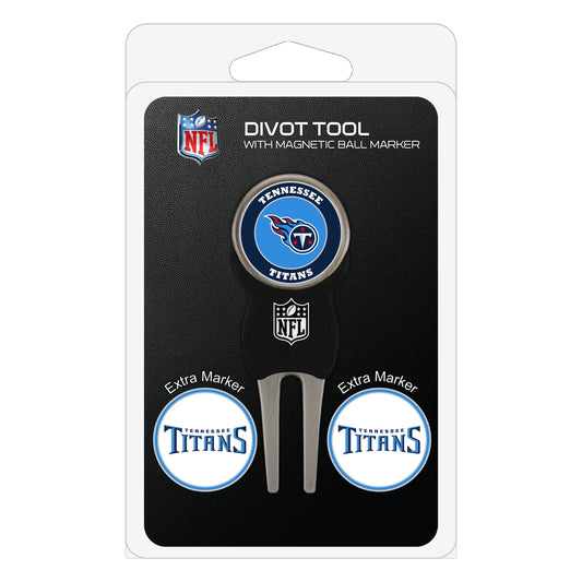 NFL Adult-Unisex Divot Repair Tool with 3 Double-Sided Removable