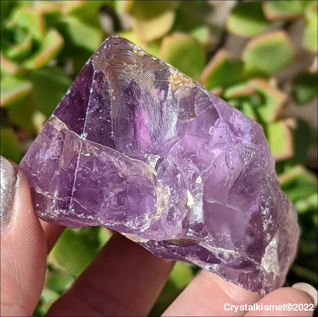 Crystal Kismet - Large Polished Point Raw Amethyst Crystal