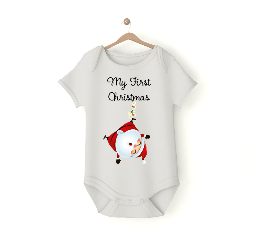 Body neonato neonata Il mio Primo Natale, pallina colorata dell'albero!  Idea regalo 1° Natale speciale!