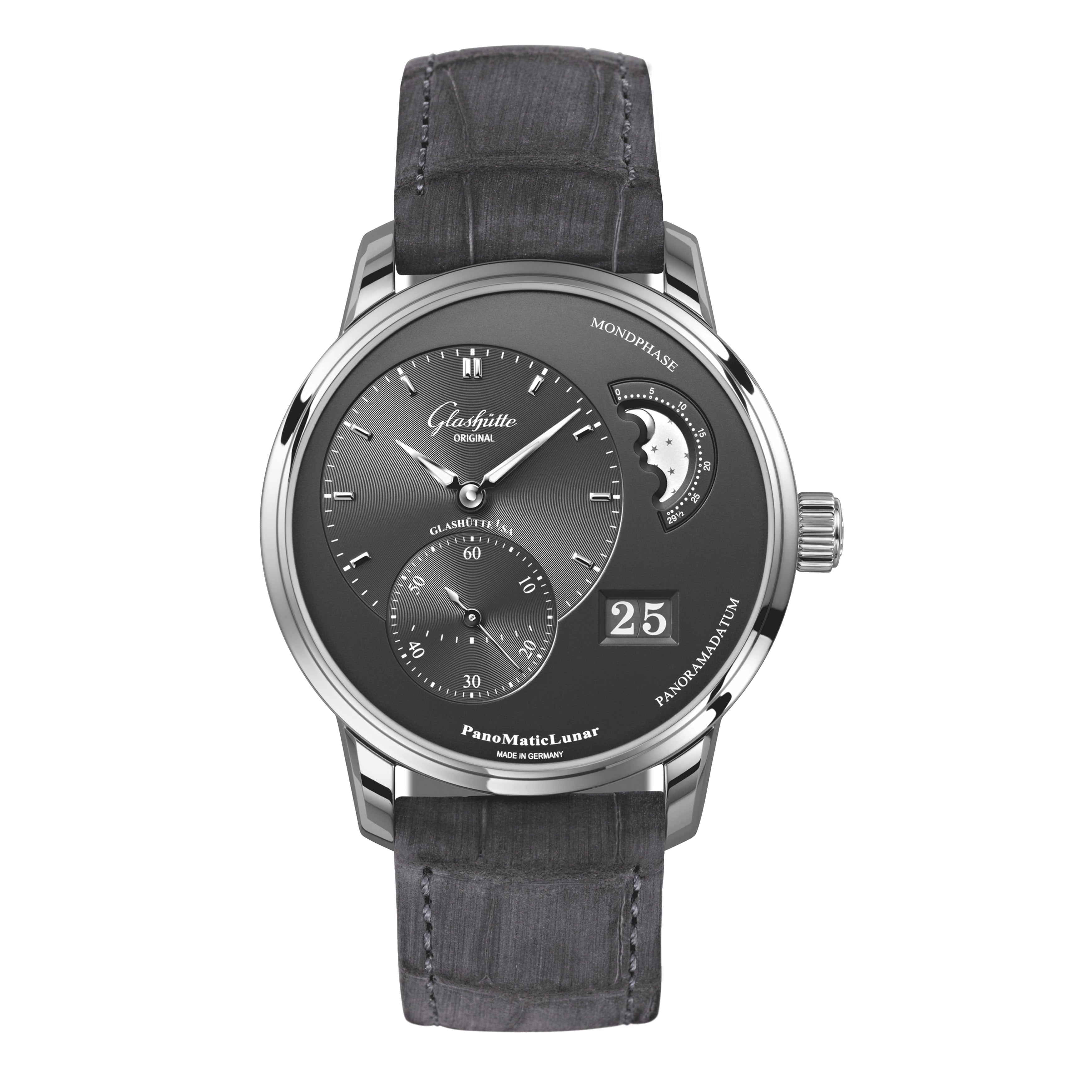 Glashutte Original Sixties Small Second Watch, 42mm Silver Dial, 1-39
