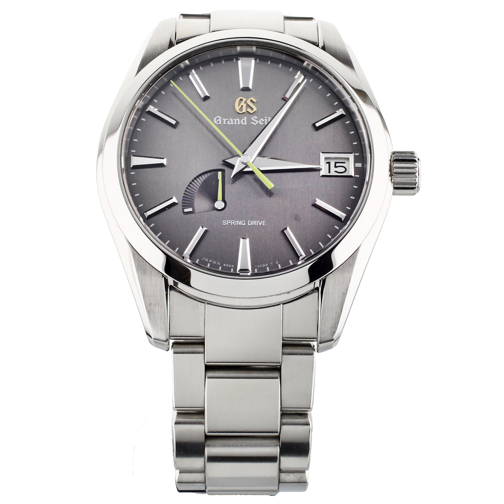 GRAND SEIKO HERITAGE SOKO DARK GREY STAINLESS STEEL 40MM SBGA429 FULL –  Burdeen's Jewelry