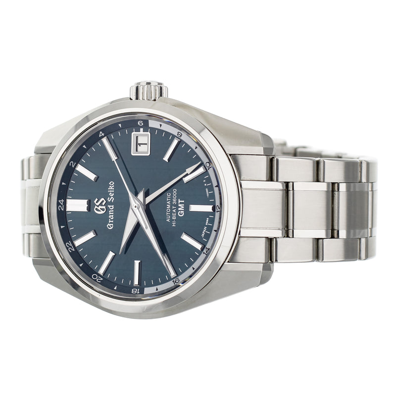 Grand Seiko Hi-Beat GMT . Green Dial Stainless Steel 40mm SBGJ241 F –  Burdeen's Jewelry