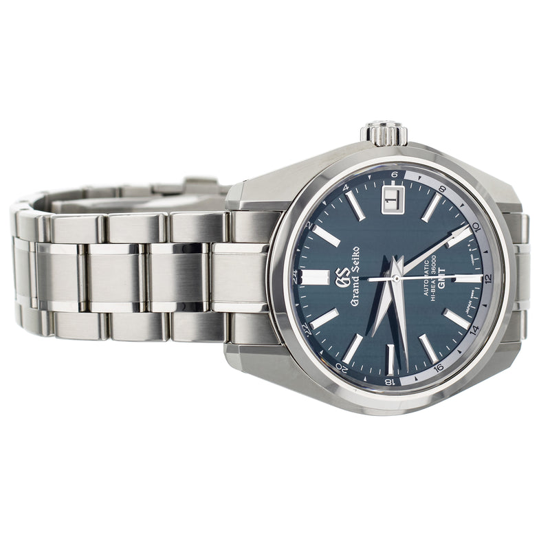 Grand Seiko Hi-Beat GMT . Green Dial Stainless Steel 40mm SBGJ241 F –  Burdeen's Jewelry