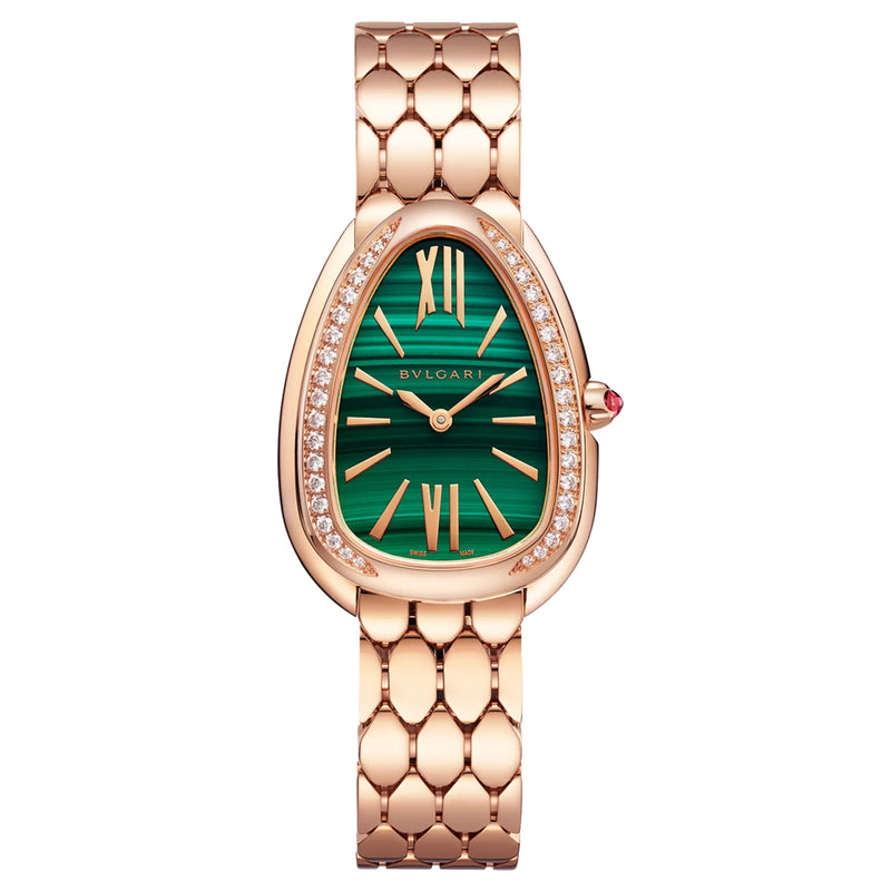 Bulgari Serpenti Seduttori Watch, 33mm Green Dial, 103273 – Burdeen's  Jewelry