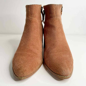 Sole Society Everleigh Chestnut brown suede Double Zip Boots rustic cottage core