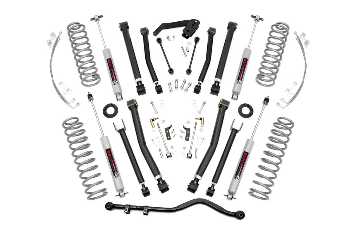 Rough Country 4 Inch Jeep X-Series Suspension Lift Kit 07-18 Wrangler –  Strapt Performance Diesel And Offroad