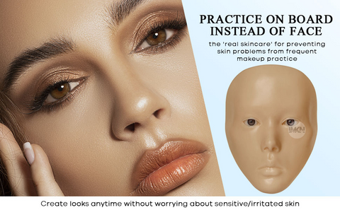 3D IMAKEUPNOW MODEL - full face makeup practice imakeupnow makeup practice  board for makeup school artistry – imakeupnow,inc