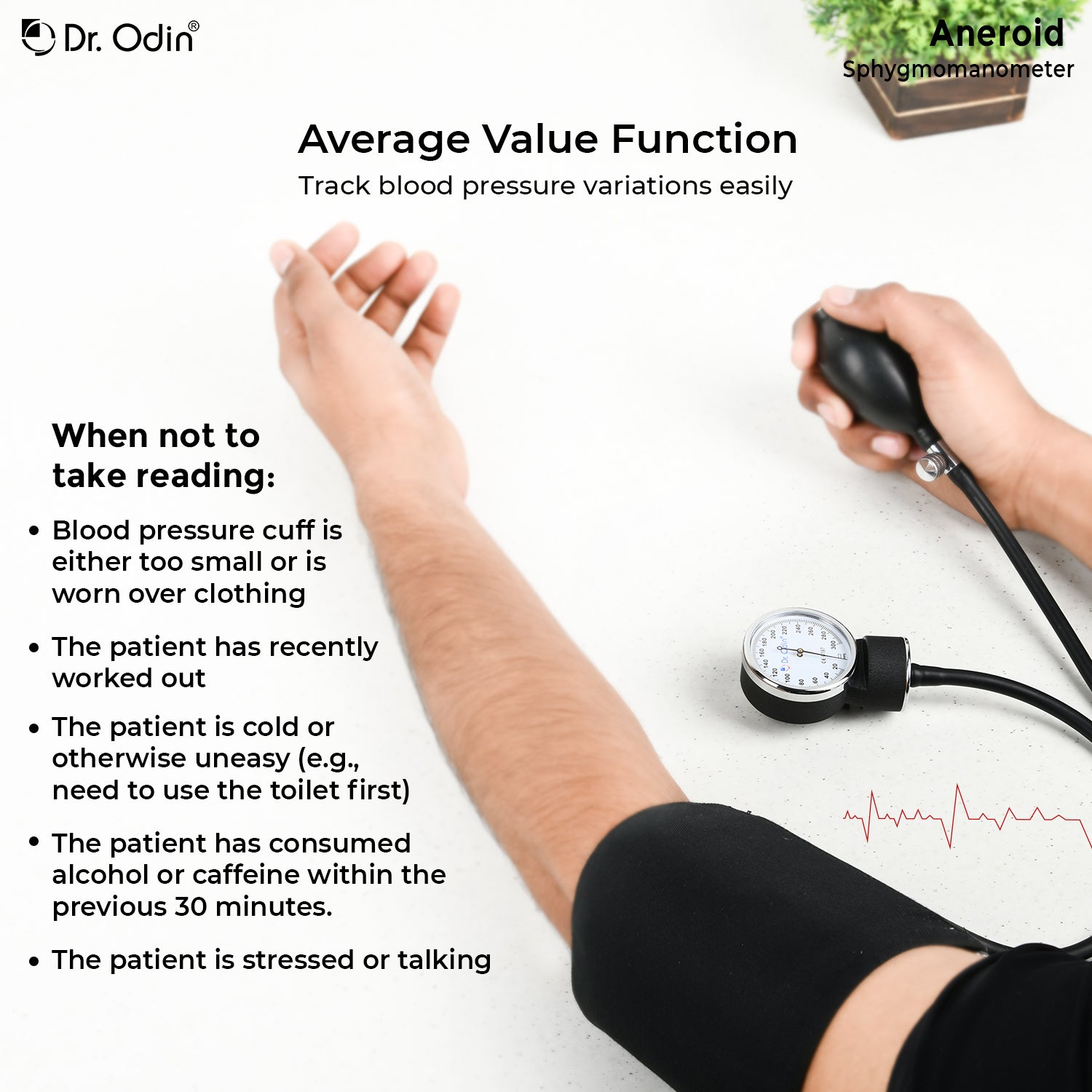 blood pressure cuff without stethoscope