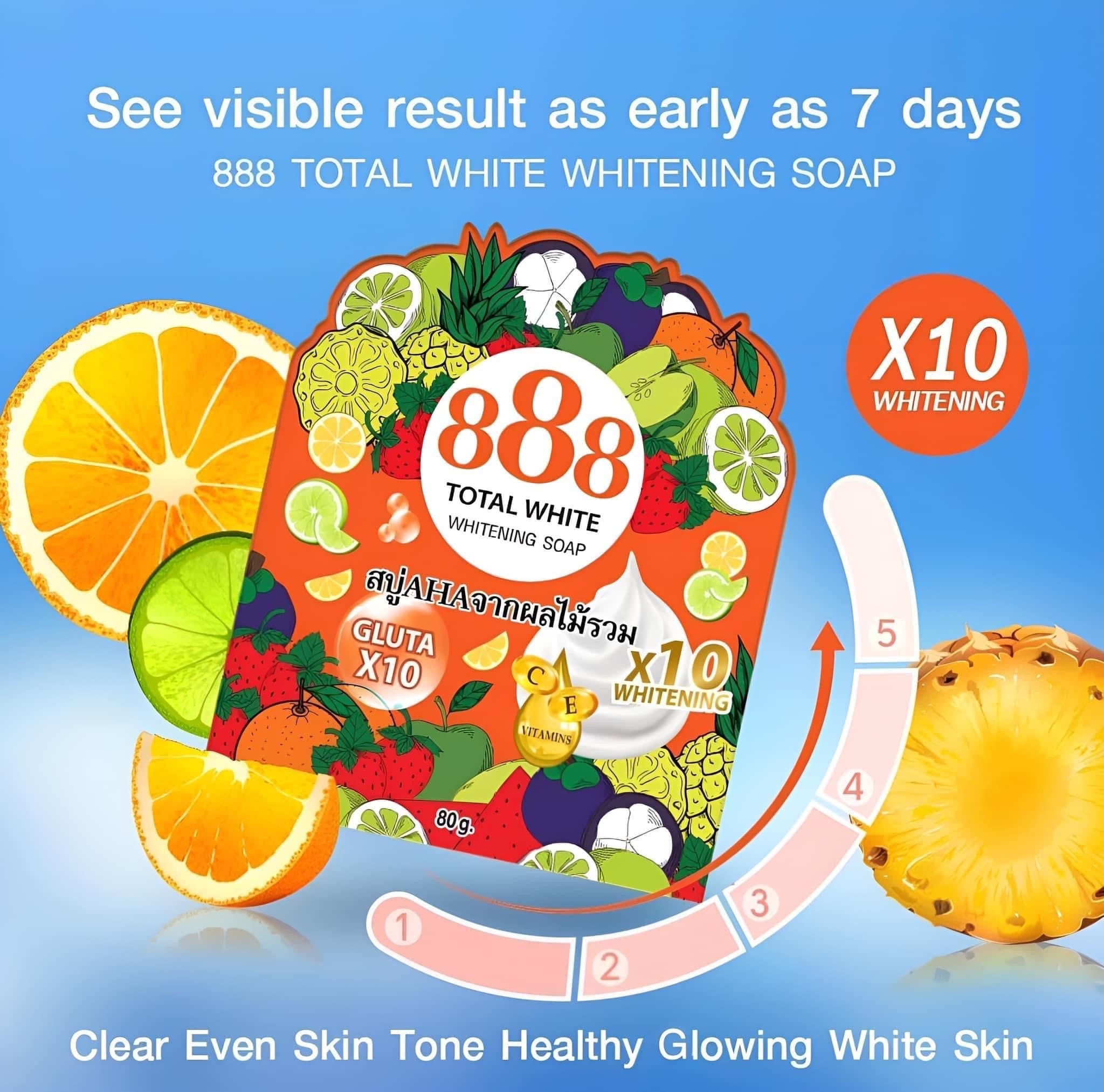 新品登場 888 Total Double White Underarm Soap