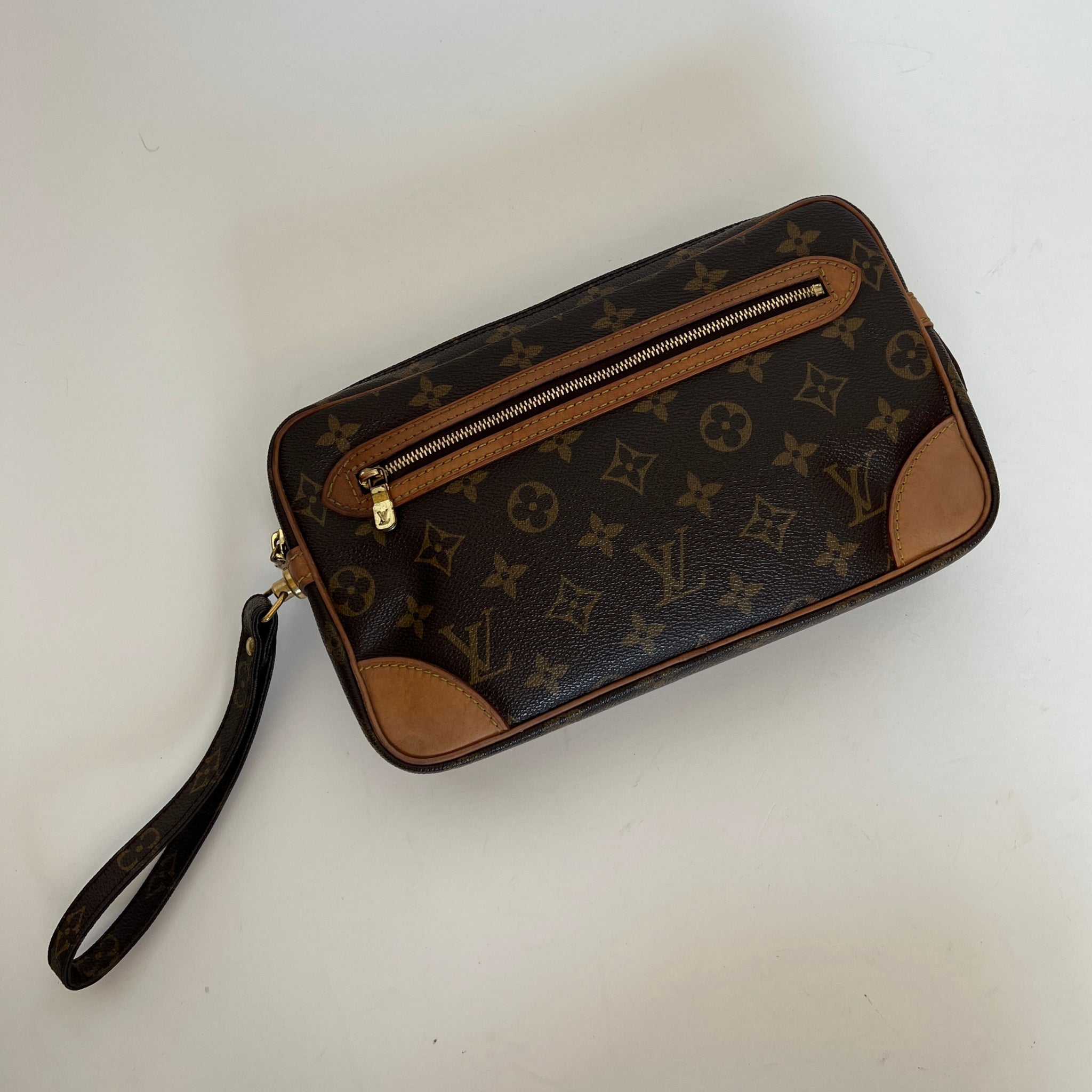 Auth Louis Vuitton Monogram Portefeuille Elise Trifold wallet PVC 5l390300s