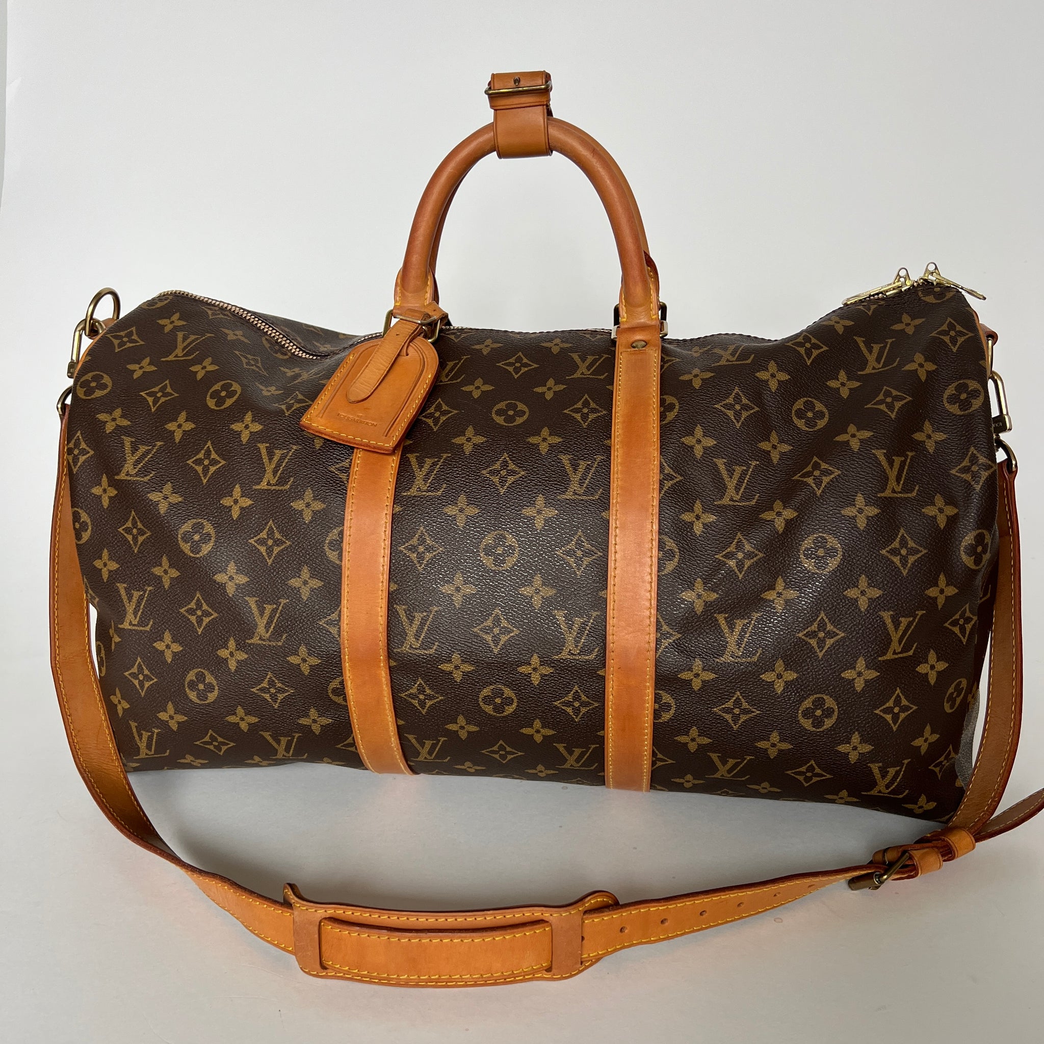 What size is your KEEPALL? 45/50/55? What's the material? Is it a  BANDOULIÈRE?? : r/Louisvuitton