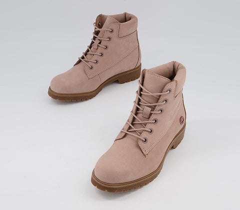 Womens Timberland Slim Premium 6 Inch Boots Soft Pink
