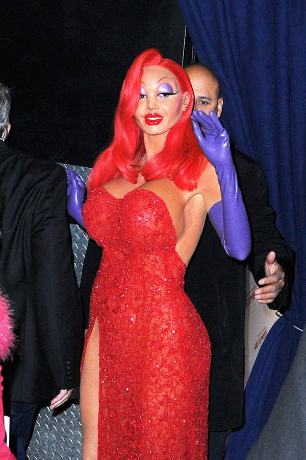 Heidi Klum dressed as Jessica Rabbit