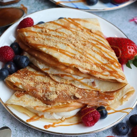 Jane's Patisserie Salted Caramel Cheesecake Crepes