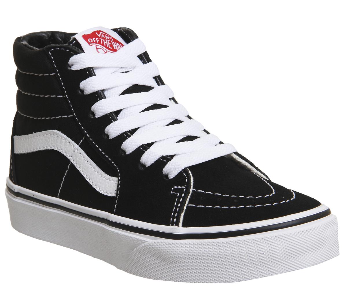 vans skate shoes kids Black